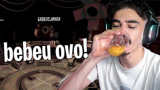 bistecone bebeu OVO depois de perder no Buckshot Roulette  ft Gabriel e Misty [upl. by Edyaj]