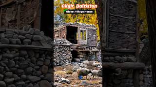 400 year old stone and wooden made houses in mountain  Gilgit Baltistan Ka sab sa Purana Gaon ghar [upl. by Alaikim]