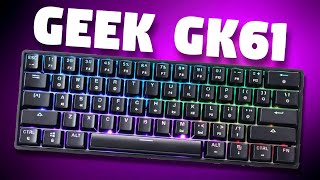 Geek GK61 Unboxing amp Setup  Optical Mechanical Gaming Keyboard Red Switch RGB [upl. by Aloysia]