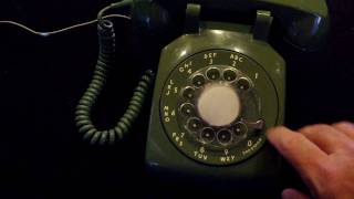 green rotary phone dialing [upl. by Olnee740]