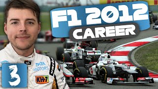 CARNAGE AT THE START  F1 2012 Career  Episode 3 [upl. by Suehtomit]