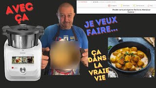 Poulet au curry cuisiné avec le Monsieur Cuisine Connect de Lidl [upl. by Anial]