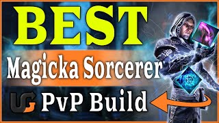 The BEST sorcerer pvp build ESO magicka sorcerer pvp build  Gold Road update 42 [upl. by Muirhead433]