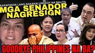 mga senador nagbitiw na sa pwesto  mga senador na nag resign [upl. by Cutlor331]