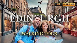 Glasgow to Edinburgh  Old Town  Scott Monument  Edinburgh Castle  Galleries 4K Walking Tour [upl. by Innis]