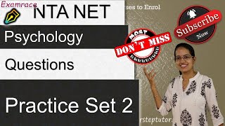 Psychology NET JRF Expected Questions What to Read  2020 Exam  Sample Past Paper Questions22 [upl. by Trixie581]