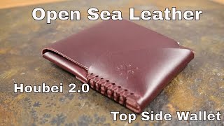 Open Sea Leather Houbei Top Sider Full Grain Leather Wallet [upl. by Zipporah288]