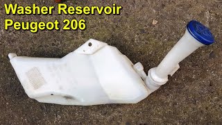 Windscreen Washer Reservoir Replacement  Peugeot 206 [upl. by Sokem]