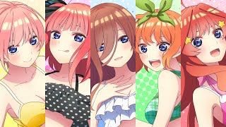 『五等分の花嫁∬ ～夏の思い出も五等分～』（SwitchPS4）OPムービー [upl. by Bill]