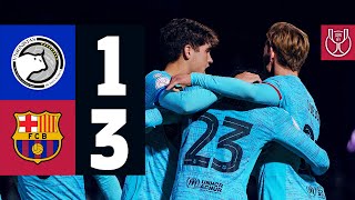 HIGHLIGHTS I UNIONISTAS 1 vs 3 FC BARCELONA  COPA DEL REY 🏆🔵🔴 [upl. by Araccat]