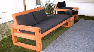 DIY Modern Outdoor Sofa [upl. by Kalikow]