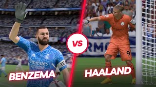 How Haaland and Benzema Face Off as Goalkeepers in Epic Football Showdown  Unbelievable Matchups 🧤 [upl. by Dix]