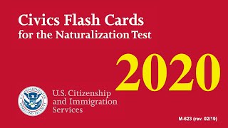 US Citizenship Naturalization Test 2020 OFFICIAL 100 TEST QUESTIONS amp ANSWERS [upl. by Ibbob]