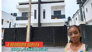 HOUSE FOR SALE IN LEKKI LAGOS NIGERIA 4 Bedroom Duplex For sale in IKOTA Lagos lagosnigeria [upl. by Eelnyl268]