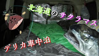 【車中泊】サクラマスを釣りにデリカで車中泊 [upl. by Peterus276]