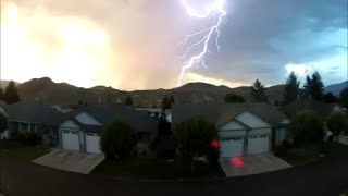 Major Lightning Thunderstorm in Kamloops North Ridge Aug 3 2014 [upl. by Yerffoej]