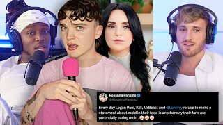 rosanna pansino CALLED OUT by ksi amp logan paul [upl. by Ardnazil]