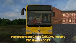 NEWHD OMSI 2 MercedesBenz Citaro Facelift G  TEC Hainaut 3525 [upl. by Newmann332]