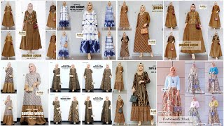 MODEL BAJU GAMIS BATIK TERBARU KOMBINASI POLOS MODERN ASLI PEKALONGAN UNTUK PESTA PERNIKAHAN [upl. by Llerrem]