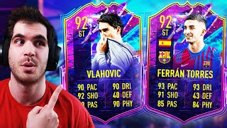 FUTURE STAR FERRAN TORRES amp VLAHOVIC DENEDİM VEFIFA 22 ULTIMATE TEAM [upl. by Seidler]