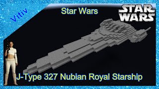 Star Wars JType 327 Nubian Royal Starship in Minecraft  Tutorial [upl. by Ahsimat385]