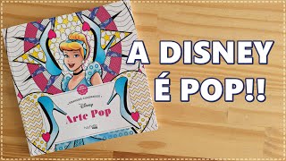 REVIEW Livro de Colorir Grands Carrés Pop Art Disney Artthérapie [upl. by Yrehc]