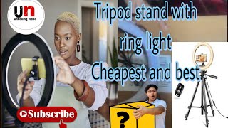 Unboxing Tripod stands with Ring 💍 Light Ring light with tripod stand  Unboxing review [upl. by Enirual]