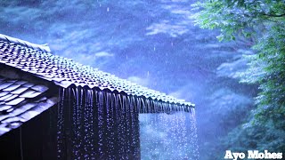 Soothing Thunderstorm Heavy Rainfall on Roof for Deep Sleep and Complete Relaxation [upl. by Nonnag990]