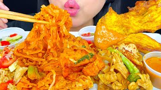 ASMR Noodles Rice amp Chicken Skewers Eating Sounds ASMR Phan [upl. by Friedman815]