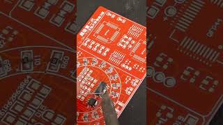 How to soldering SMD components in circuit board shorts shortvideo [upl. by Rora395]