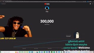 FoltynFamily hit 300K subs on stream [upl. by Sivia]