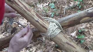 How to tie a tripod lashing [upl. by Naiviv]