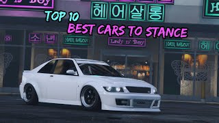 GTA 5 Top 10 Cleanest Stance Cars In GTA Online 2021 [upl. by Octavius]