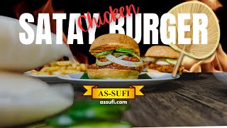 Chicken Satay Burger Recipe  Elevate with AsSufi Peanut Sauce  Easy DIY Guide [upl. by Duwe989]