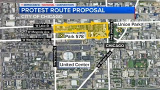 Federal judge refuses to grant changes to DNC protest route requested by proPalestinian organizers [upl. by Leesen978]