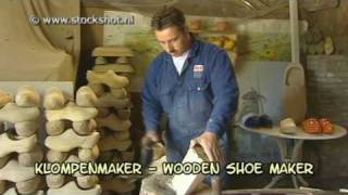 de klompenmaker  how to make wooden shoes [upl. by Inej957]