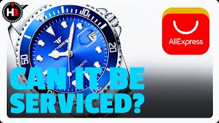 I received the cheapest AliExpress Automatic Watch Can the Fngeen run better after a Watch Service [upl. by Aicilyhp]