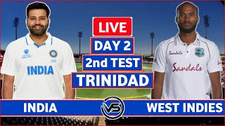 India vs West Indies 2nd Test Day 2 Live  IND vs WI 2nd Test Live Scores amp Commentary [upl. by Sivla]