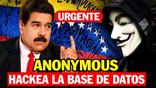 🔴 ULTIMO MINUTO ANONYMOUS HACKEA LA BASE DE DATOS DE MADURO VENEZUELA [upl. by Shull]