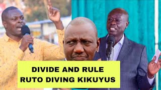 BADLY EXPOSED🚫FORGET PRESIDENCY❌RUTO PLAN TO DIVIDE KIKUYUS COMPLETELY‼️GACHAGUA VS NDINDI NYORO [upl. by Maher580]