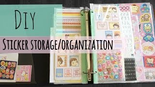 DIY Sticker Storage and Organization Tutorial [upl. by Reiko]