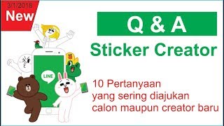 Q and A Sticker Creator Line 10 Pertanyaan [upl. by Voorhis]