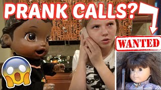 BABY ALIVE gets PRANK CALLS from SPOOKY DOLL The Lilly and Mommy Show HALLOWEEN KIDS SKIT [upl. by Nylac]