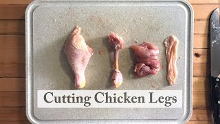 How to Cut Meat Off Chicken Legs [upl. by Frantz]