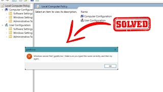 Windows Cannot Find gpeditmsc  How to Enable the Group Policy Editor in Windows 10 or 11  2024 [upl. by Lilak]