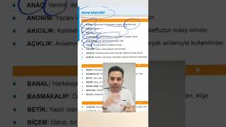 ÖSYM SÖZLÜĞÜ ❗ TYT  KPSS  DGS  LGS [upl. by Anyrb]