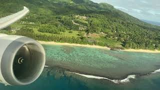 Air NZ Boeing 7879 Taxi amp Takeoff From Rarotonga RAR [upl. by Rapsac178]