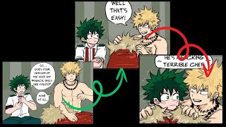 bakudeku  Discovering the NonMagical Side of Kacchan english comic Dub [upl. by Enined]