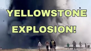 Yellowstones Hydrothermal Explosion Sends Visitors Running Damages Boardwalk Geologist Analysis [upl. by Neelsaj]