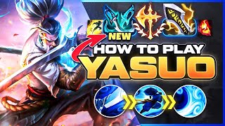 HOW TO PLAY YASUO SEASON 14  NEW Build amp Runes  Season 14 Yasuo guide  League of Legends [upl. by Don]